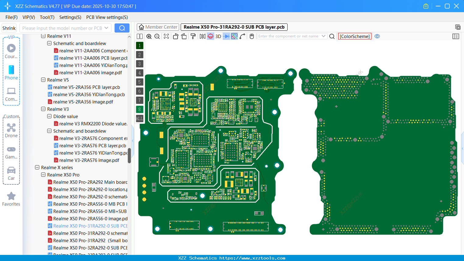 Realme X50 Pro-31RA292-0 SUB PCB Layer